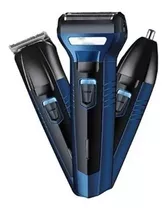 Máquina Afeitadora Y Cortadora De Pelo Geemy Gm-6589 Color Azul 110v