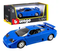  Bugatti Eb 110 1/24 Azul Coleccion Burago Febo