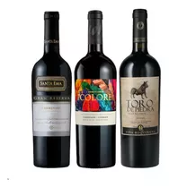 3 Vinos Gran Reserva: Toro De Piedra/santa Ema/7 Colores