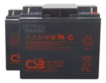 2 Bateria Csb 12v 17a  Gp12170 No Break Apc Sms 100% Novas