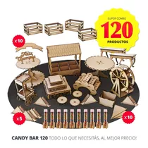 Candy Bar Fibrofacil 120 Productos Mdf Candybar