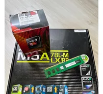 Kit Placa Asus Amd Am3-m5a 78l-m Lx3 + Amd Fx8300 Be + 4gb 