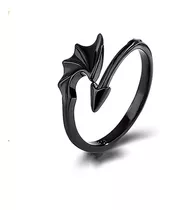 Anillo Ala De Demonio Diablo Dragon Gotico Hombre Mujer