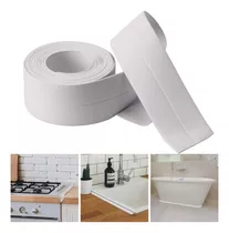 Sello Cinta Autoadhes Impermeable Antimoho Baño Cocina 3,2mt