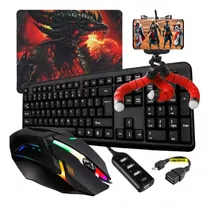 Kit Gamer Completão Mobilador Teclado Mouse Topled Promoção 