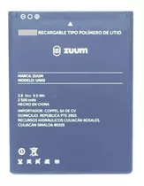 Pila Bateria Zuum Uniq 2500 Mah Original Sminva