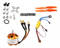 Kit Motor Brushless A2212 2200kv + Esc 30a + Propelas