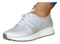 Tenis Zapatillas Calzado En Cuero Cómodos Para Mujer