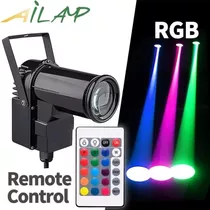 Luz Disco Spot Light Led Rgb Iluminacion Etapa Haz Control 