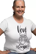 Camiseta Feminina Vovó Coruja Frases Vó