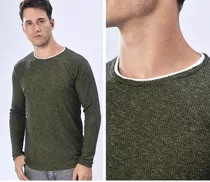 Sweater De Morley Lanilla Combinado Con Cuello De Algodon