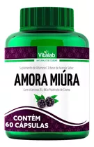 Suplemento Em Capsulas Amora Miúra + Vitamina Vitalab 60caps Sabor Sem Sabor