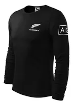 Remera Manga Larga Rugby All Blacks 