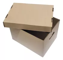 12 Cajas De Cartón X300  Con Tapa Para Archivo R.s