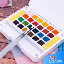 Acuarela Adix Creative 24 Colores Incluye Pincel De Agua Color Surtido