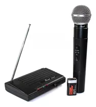 Microfone Sem Fio Uhf Wireless Bivolt Karaokê Pro Kp-910