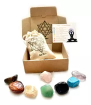 Set Cuarzos Piedras 7 Chakras Kit Sanacion Gemoterapia Reiki