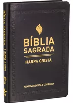 Bíblia Sagrada Com Harpa Cristã - Capa Sintética Flexível, Preta: Almeida Revista E Corrigida (arc), De Sociedade Bíblica Do Brasil, Sbb. Editora Sociedade Bíblica Do Brasil, Capa Dura Em Português, 2