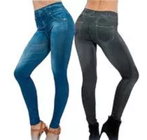 Leggins - Pantalón De  Damas    Tipo  Jeans Plus 