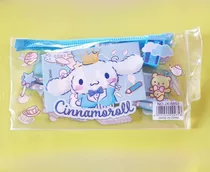 Estuche Completo Cinammonroll Kawaii Color Celeste Cinamon