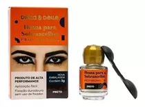 Henna P/ Sobrancelhas Della E Delle 3g - 4 Cores Disponíveis Cor Preto