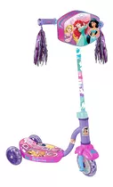 Scooter Apache 3 Ruedas Bolsa Y Luces Princesas Disney +4 Color Lila