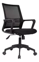 Cadeira De Escritório Best Chair Prime Line Mesh Pl Prime Line Ergonômica  Preta Com Estofado De Mesh