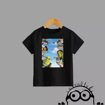 Remera Niño Niña Personalizada Shrek Fiona Burro Pelicula