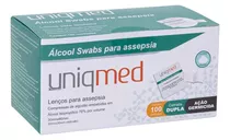 Alcool Sache Asséptico Swab (cx C/100 Unds) - Uniqmed