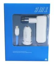 Cargador Lightning iPhone Gênio 3 En 1 S100 Pared Nuevos