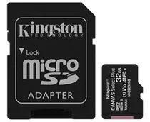 Memoria Micro Sd Kingston 64gb Clase 10 Con Adaptador