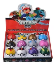 Caixa C 12 Pokebolas Pop-up Com Pokemon Dentro Bola Pokeball