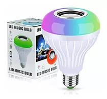 Ampolleta Parlante Bluetooth E27 Led Control Remoto Musica Color De La Luz Rgb