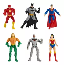Liga De La Justicia Set De 6 Figuras Dc Comics Articulados 