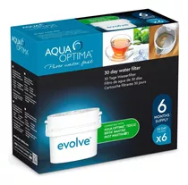 Pack X6 Filtros Evolve P/ Jarra Aqua Optima 30 Días C/u Loi