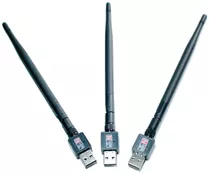 Kit C/ 3 Adaptador Wireless 1200mbps S/ Fio Antena Internet