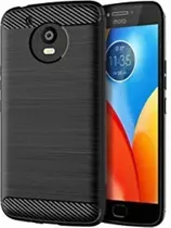 Funda Para Moto E4 Plus Case Negro Carcasa Tpu