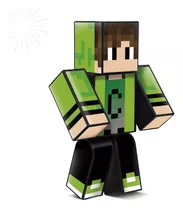 Boneco Minecraft Gamer Skin Jogo Youtuber Cadres 25cm