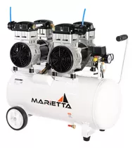 Compresor De Aire Eléctrico Marietta Qy1100x2-65l Monofásico 65l 3hp 60hz Blanco