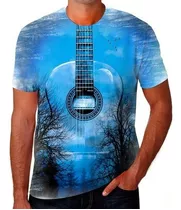 Camiseta Camisa Top Estampa Violão Instrumental Instrumento2