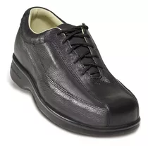 Zapato Para Diabetico Con Cordón-color Negro-blunding