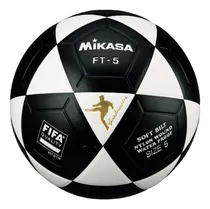 Pelota De Fútbol Mikasa Ft-5 Nº 5 Color Negro Y Blanco