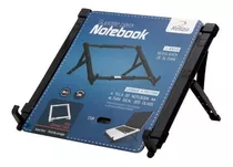 Suporte Para Notebook Regulável Preto Abs Reliza Nr17