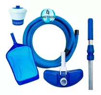 Kit Limpeza Piscina Inflável Intex Aspirador Cabo Clorador