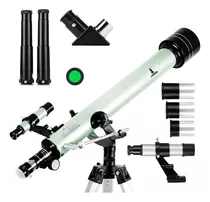 Telescopio Astronomico Refrator Lente Barlow 675x 900mm Cor Prata