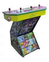 Mueble Pedestal 4 Jugadores Arcade Ploteo A Elecion