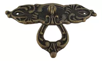 Puxador Colonial Bronze Cristaleira Porta Gaveta Alça 8 Unid