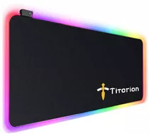 Mouse Pad Gamer Borda Led Rgb Grande 80x30cm Com Vários Efeitos Usb - Titorion