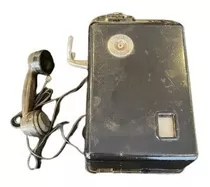 Antiguo Telefono Publico Sueco Con Fichas Años 70