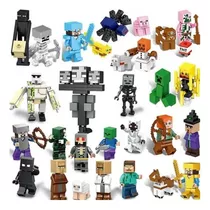 Set Bloque 30 Figuras Mine-c Compatibles Con Otras Marcas